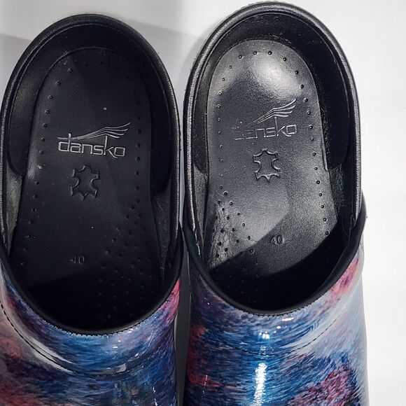 Dansko Size 40 Professional Clogs Nursing Medical Cotton Candy Patent Leather - Picture 3 of 7